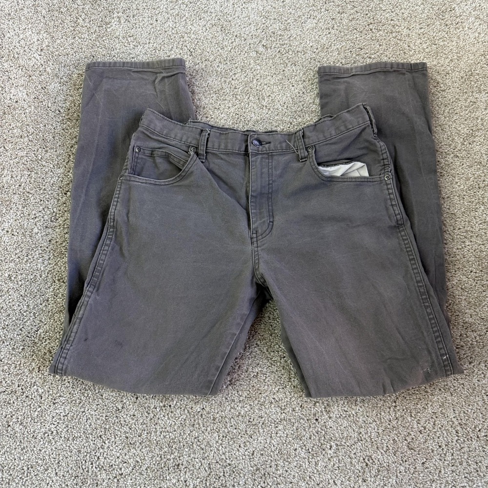 Dickies Jeans Mens 32x32 Gray Denim Regular Straight Workwear Casual Pants